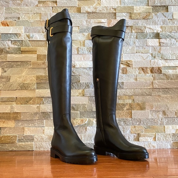 VALENTINO GARAVANI Over The Knee Black Boots - Picture 3 of 14